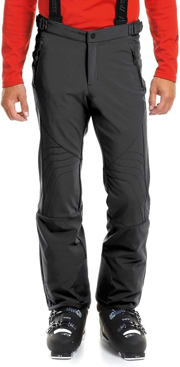 Maier Sports Herren Softshell Skihose Lothar 2 24 Schwarz, 24 Schwarz