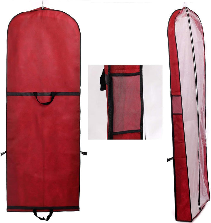 TUKA [3st.] Faltbar 150cm Atmungsaktiver Kleidersack mit Reissverschluss, Schutzhülle für Kleider/An