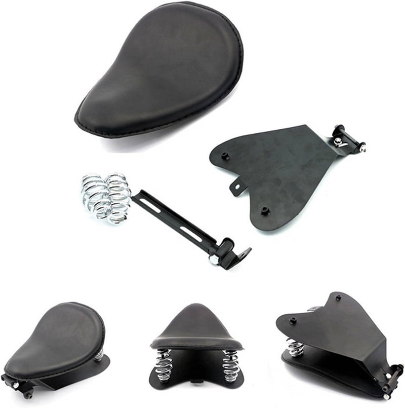 Anzene Schwarz solo Sitzhalterung Frühling Base Mount Kit Barrel Frühling Für Sportster Chopper Bobb