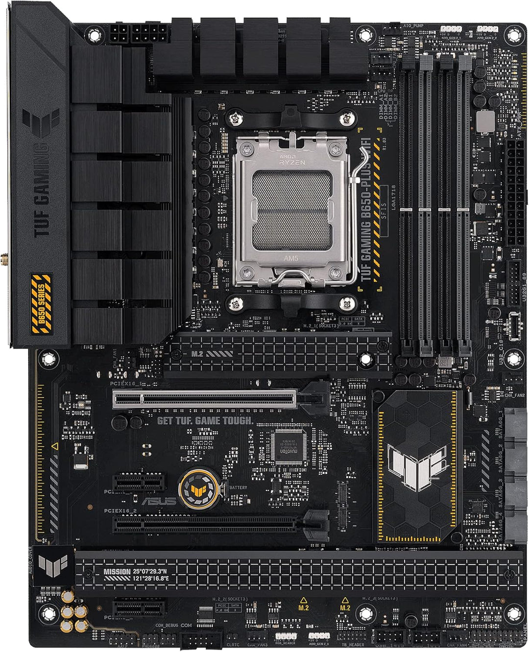 ASUS TUF GAMING B650-PLUS WIFI Mainboard Sockel AMD AM5 (Ryzen 7000, ATX, PCIe 5.0, DDR5-Speicher, 1