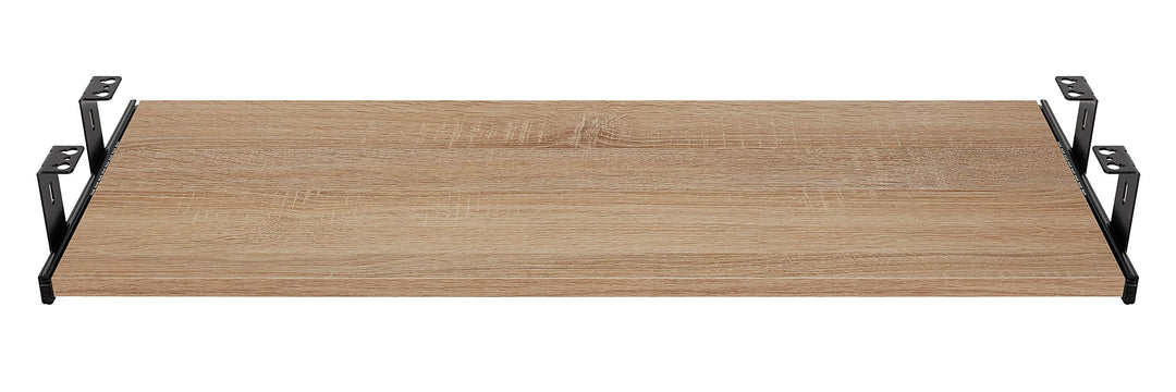 FIX&EASY Tastaturauszug mit Tastaturablage 800X400mm sonoma eiche Dekor, Auszugschienen schwarz 400m