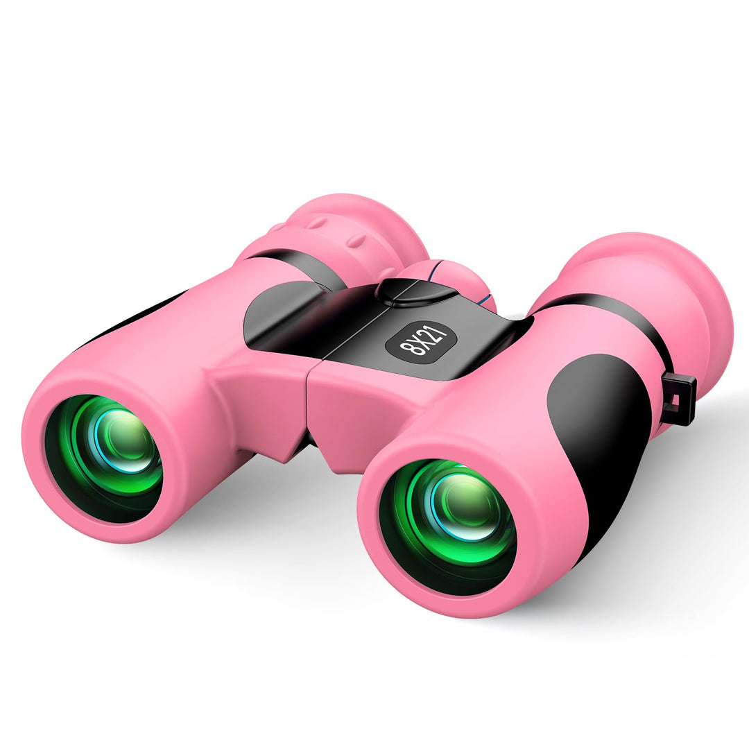 Geschenk Mädchen 3-12 Jahre, Kinder Ferngläser Spielzeug Mädchen, Stossfestes Kompaktes Fernglas Ost