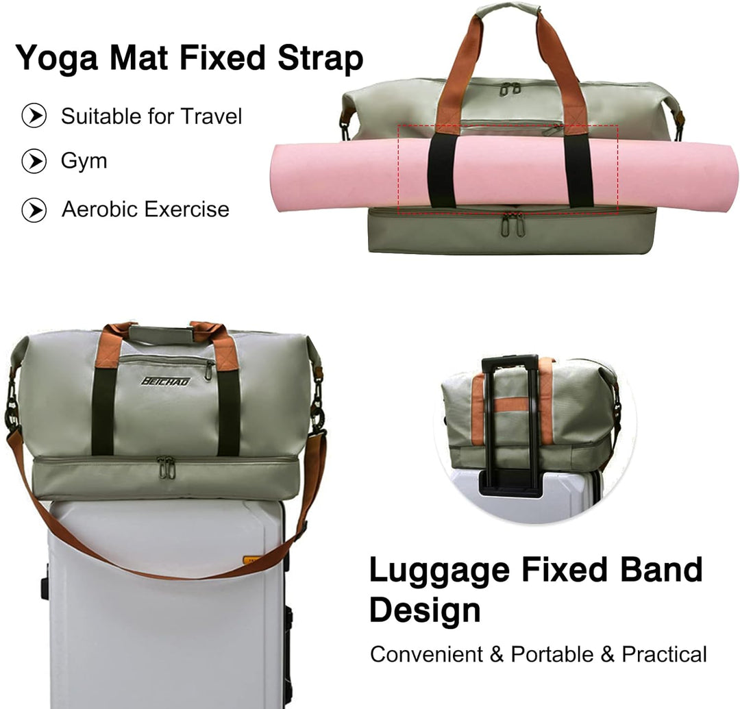 FANDARE Reisetaschen Handgepäck Duffel Tasche Sporttasche Übernachtung Sporttasche Tote Handtasche D