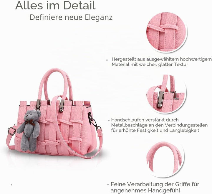 Neue Mädchen/Frauen süsse Mode-Handtasche Messenger Bag Umhängetasche Schulter-Geldbeutel Tote Hell-