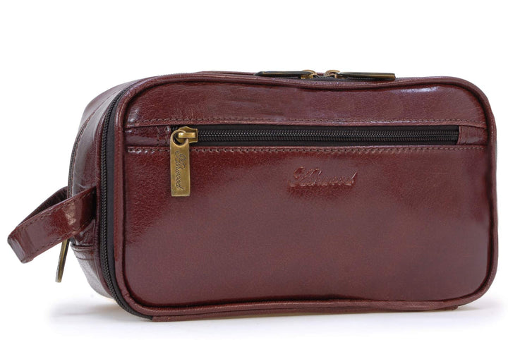 ASHWOOD - Leder - Wäschetasche/Rasierentasche Chelsea - Cognac Braun, Cognac Braun