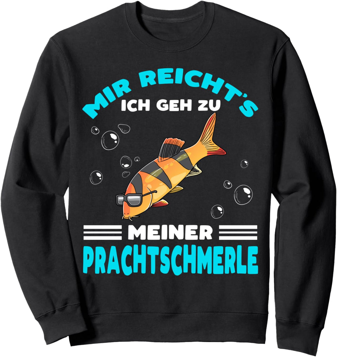 Prachtschmerle Mit Sonnenbrille Schmerlen Fischhalter Sweatshirt