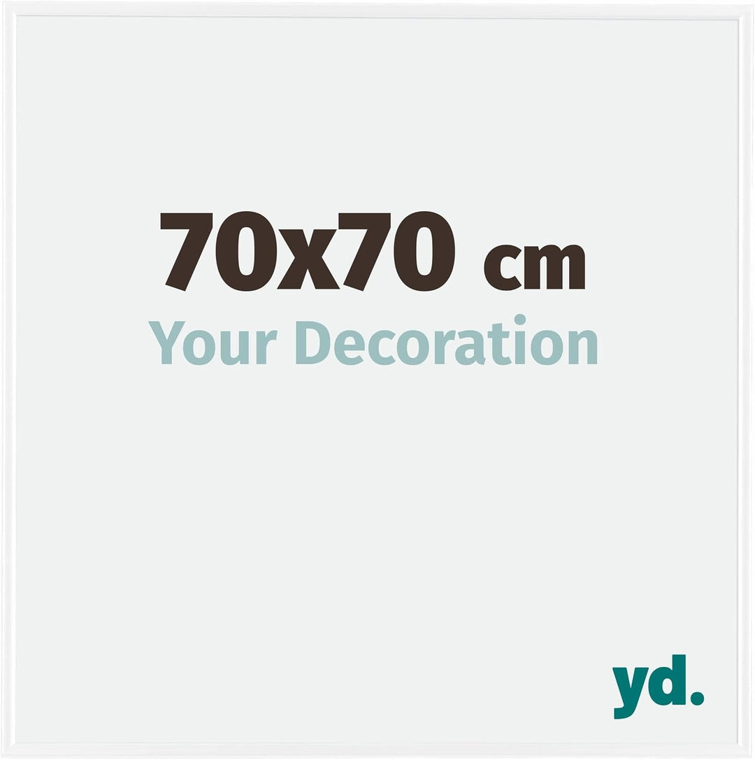 yd. Your Decoration - Bilderrahmen 70x70 cm - Bilderrahmen aus Kunststoff mit Acrylglas - Antireflex