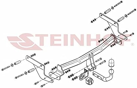NEU Anhängerkupplung AHK Steinhof starr für Renault Captur Kasten/Bus 2013-2017 mit 13-polig Univers