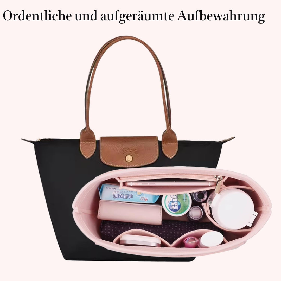 D.DUO Tascheneinsatz-Organizer, Geldbörsenzubehör,Passend Für Longchamp Tragetasche mit langem Griff