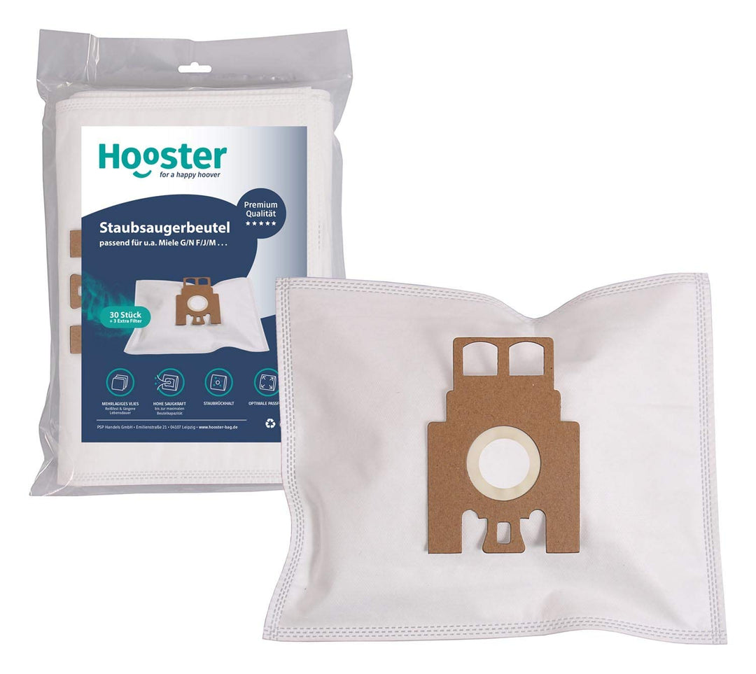 Hooster 30 Stück Staubsaugerbeutel PASSGENAU für Miele S 8340 Powerline/Ecoline »inkl. Mikrofilter«