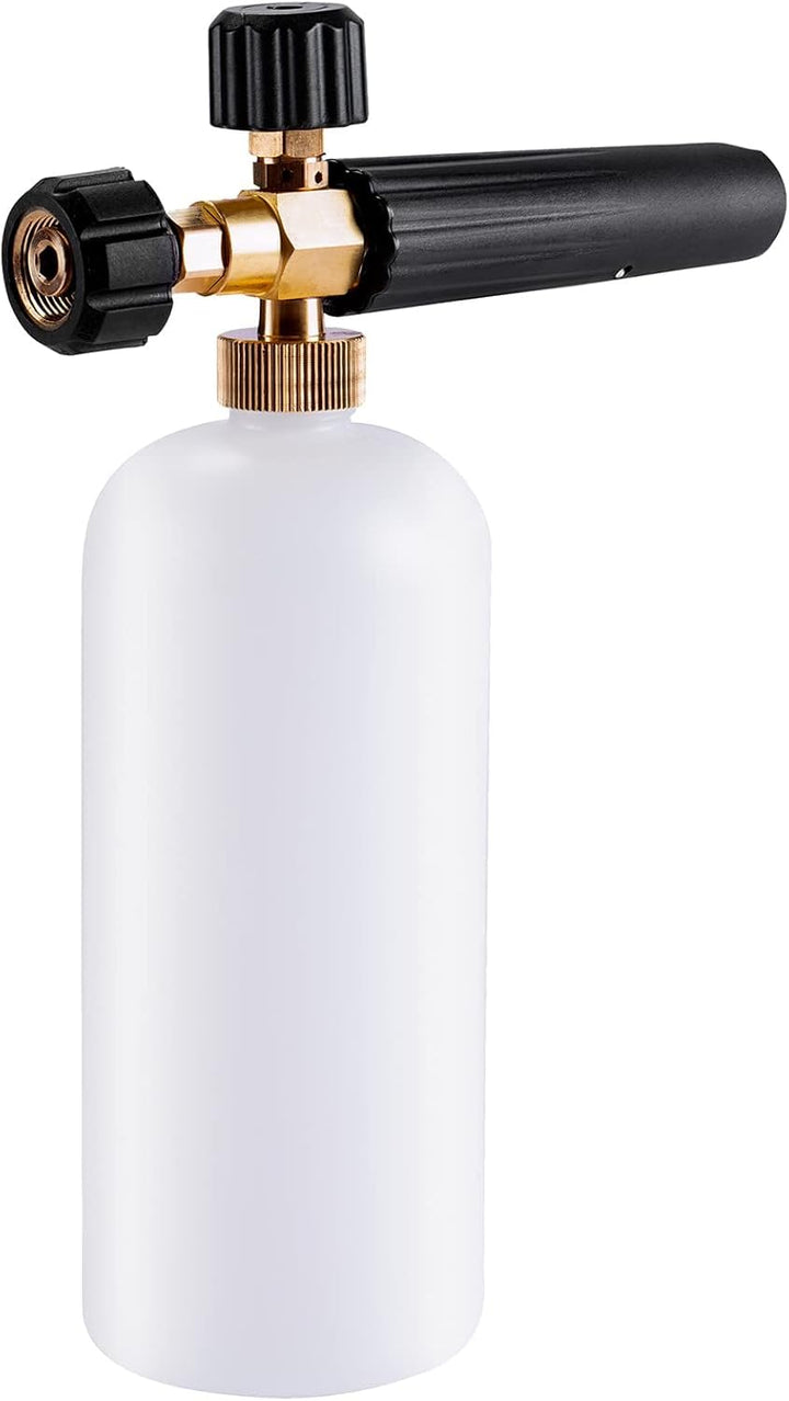 Schneeschaum Lanze schaumkanone Auto Wash Schaumlanze mit Verstellbarer Schaumstoff Düse, 1L Seifens