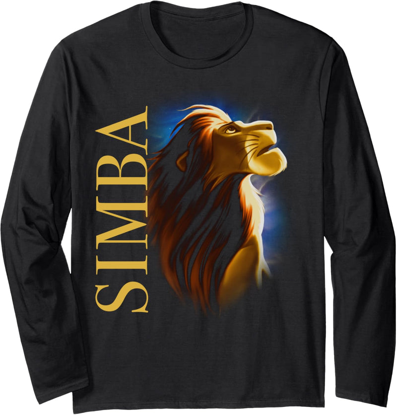 Disney The Lion King Simba Dark Portrait Langarmshirt