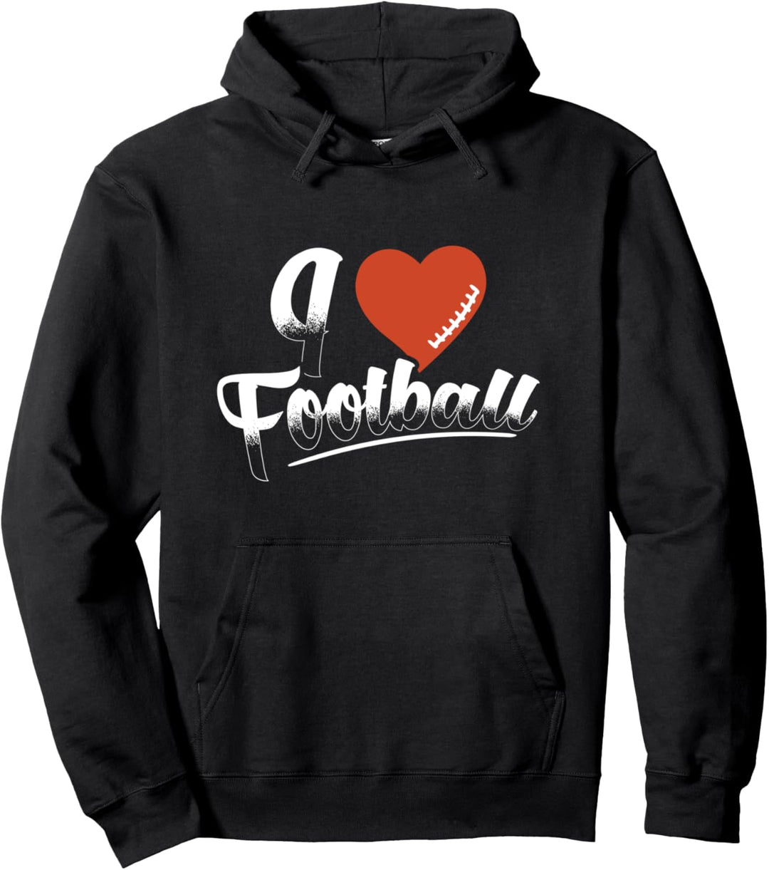 Jeden verdammten Sonntag American I Love Football Pullover Hoodie