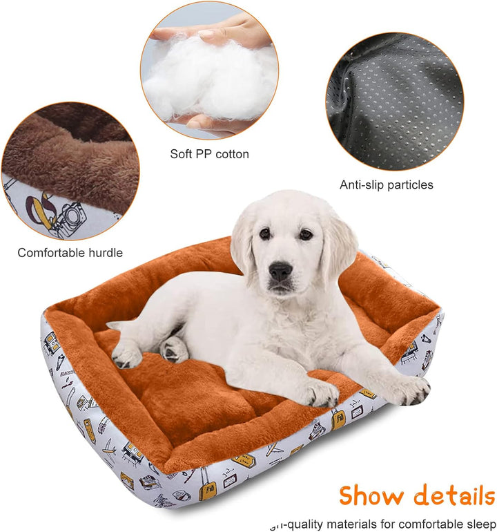 PETCUTE Haustierbett Hundesofa,Waschmaschinenfest Orthopädisches Hundebett für Kleine Hunde,Rutschfe