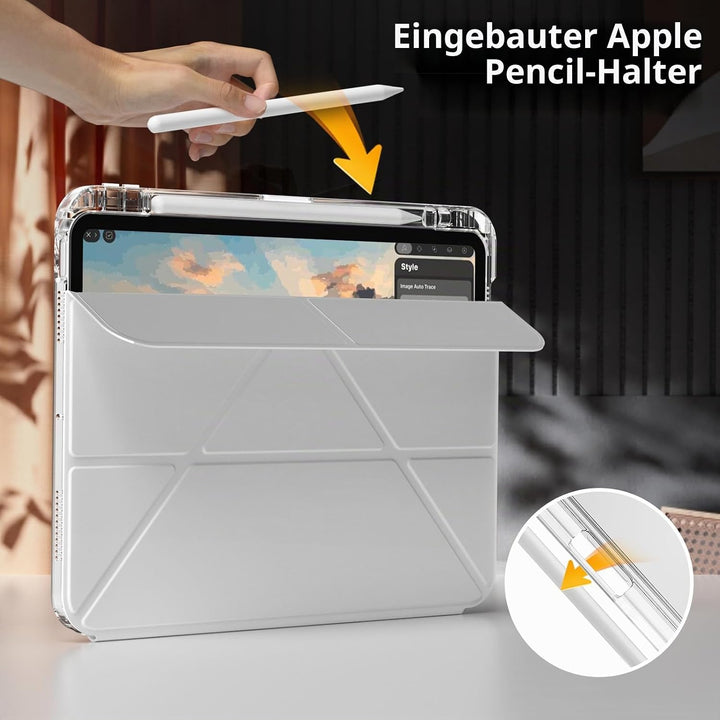 Hülle für iPad 11. Generation (A16) 11 Zoll 2025, iPad 10. Generation 10,9 Zoll 2022 mit Stifthalter