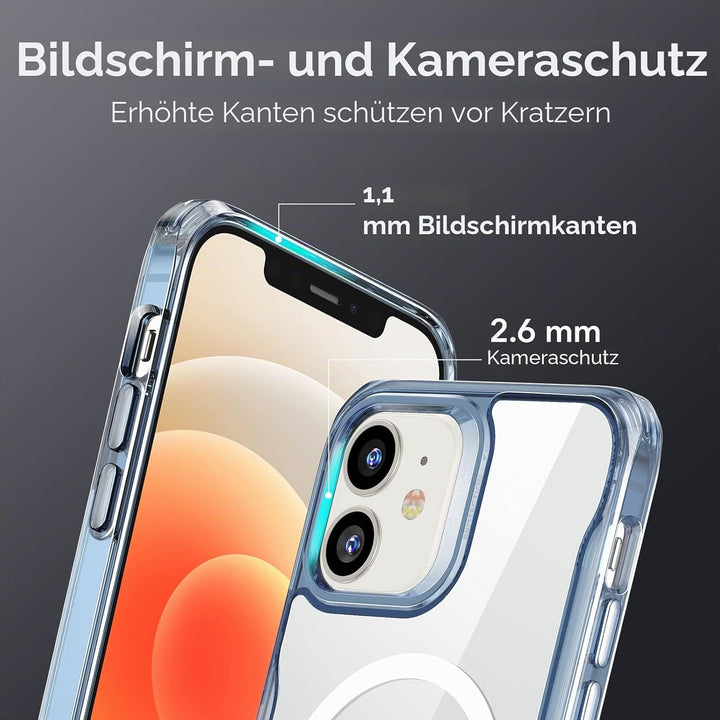 ESR für iPhone 12 Hülle und iPhone 12 Pro Hülle, Kompatibel mit MagSafe HaloLock, Hybrid Magnetische