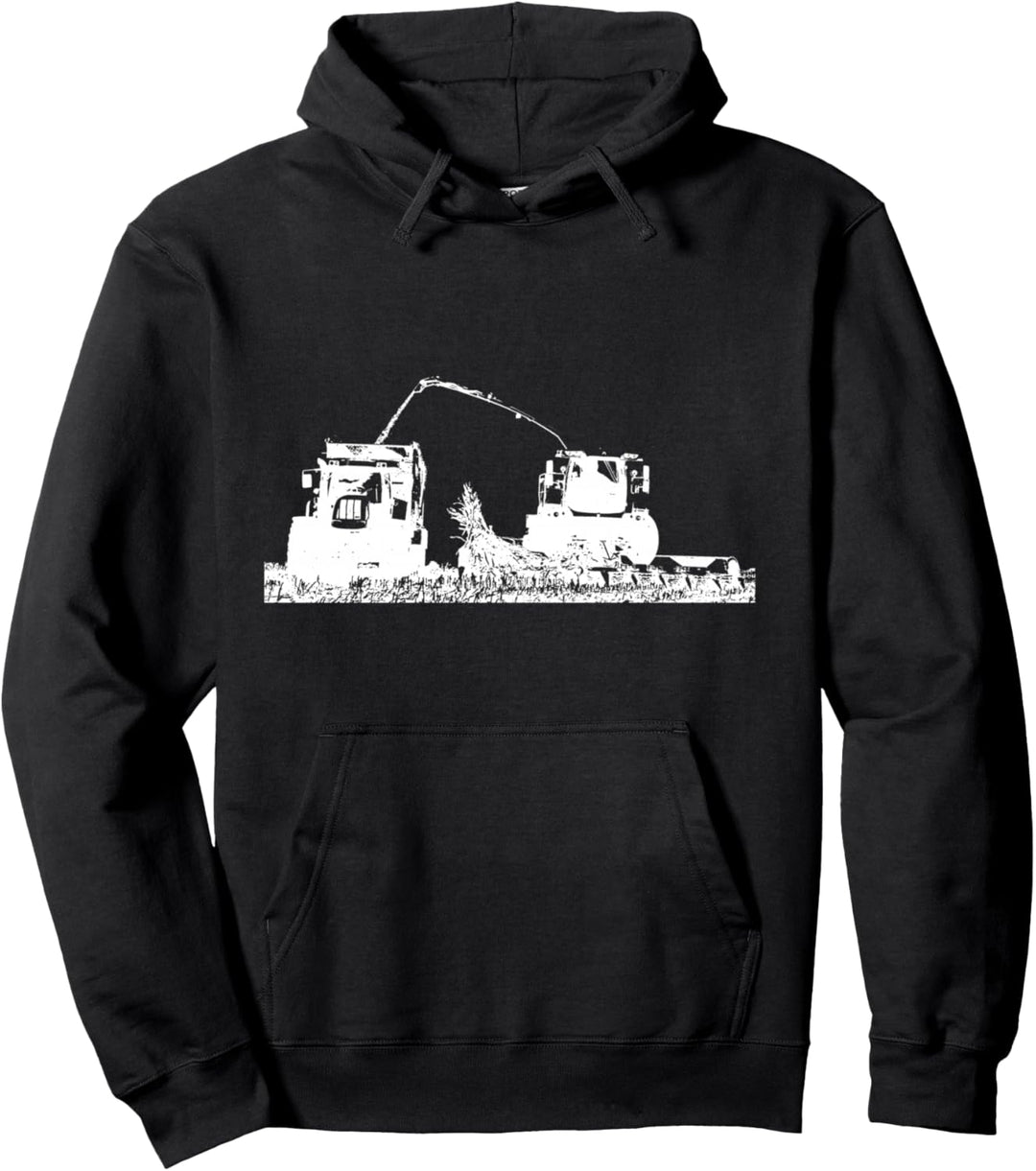 Mais-Häcksler Landwirt Bauer Lohner Mais häckseln Schlepper Pullover Hoodie