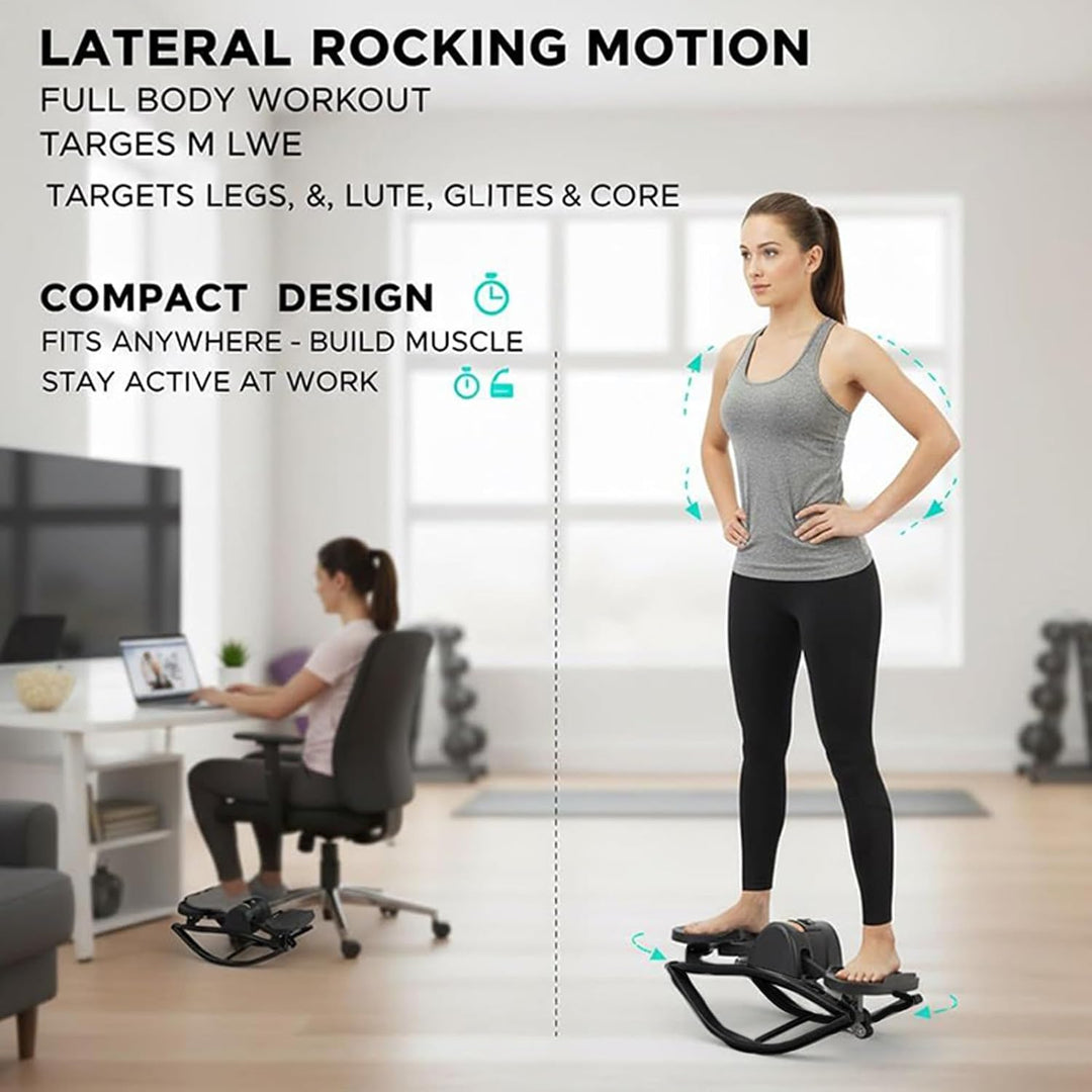 Seitlicher Rock-Stepper Trainingsgerät, 50 x 25 x 25 cm, tragbar, stossdämpfend, Seite zu Seite, Ste