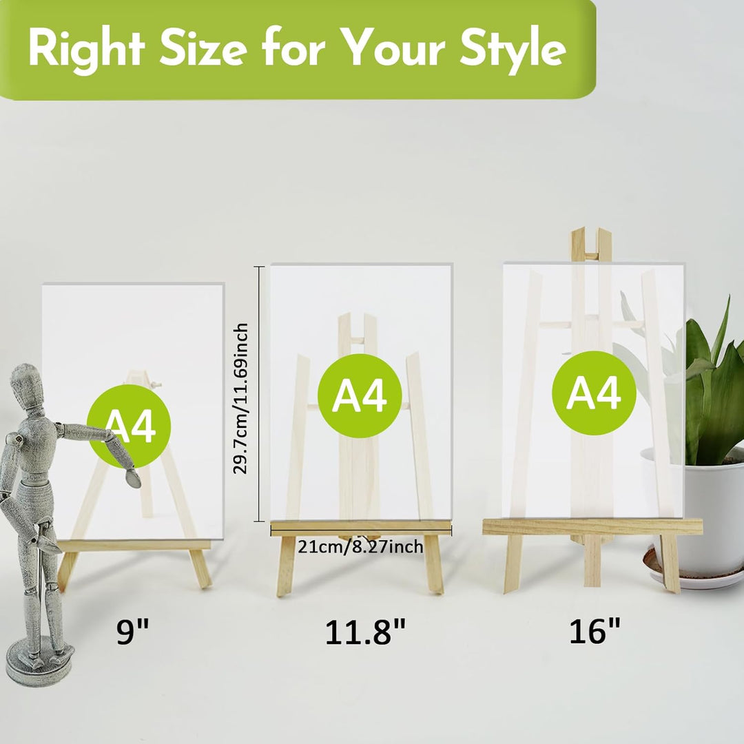 CONDA 6-Packung 30cm Tischplatte, Tragbar A-Rahmen Stativ Tischplatte Staffelei Set für Malerei Part