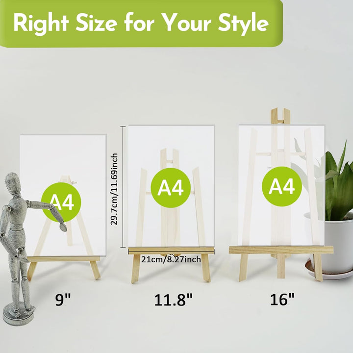 CONDA 6-Packung 30cm Tischplatte, Tragbar A-Rahmen Stativ Tischplatte Staffelei Set für Malerei Part