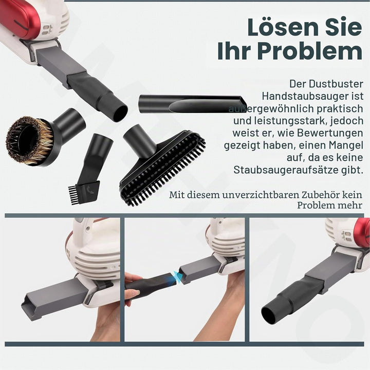 Universal-Aufsatzadapter-Set – ausziehbare Fugendüse, Dustbuster-Zubehör, kompatibel mit Black+Decke