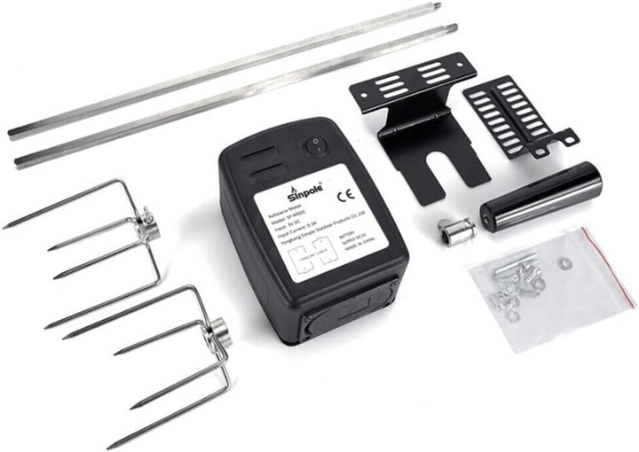 Elektrische BBQ-Röster Rotisserie Für Drehspiess Grillspiess-Set Mit Motor, 360° Drehwinkel, Geschwi