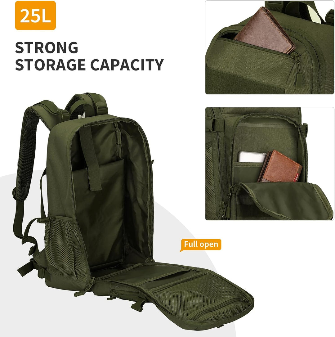Molle Rucksack Herren Wanderrucksack Taktischer Backpack Schulrucksack 900D Nylon Mehrere Tasche Day