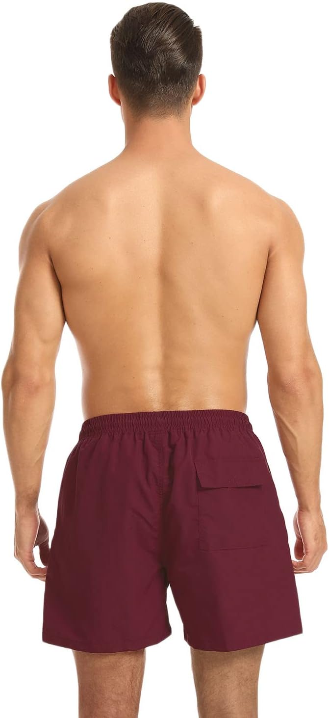 JustSun Badehose Herren Schnelltrocknend Boardshorts mit Mesh-Futter und Verstellbarem Tunnelzug XXL
