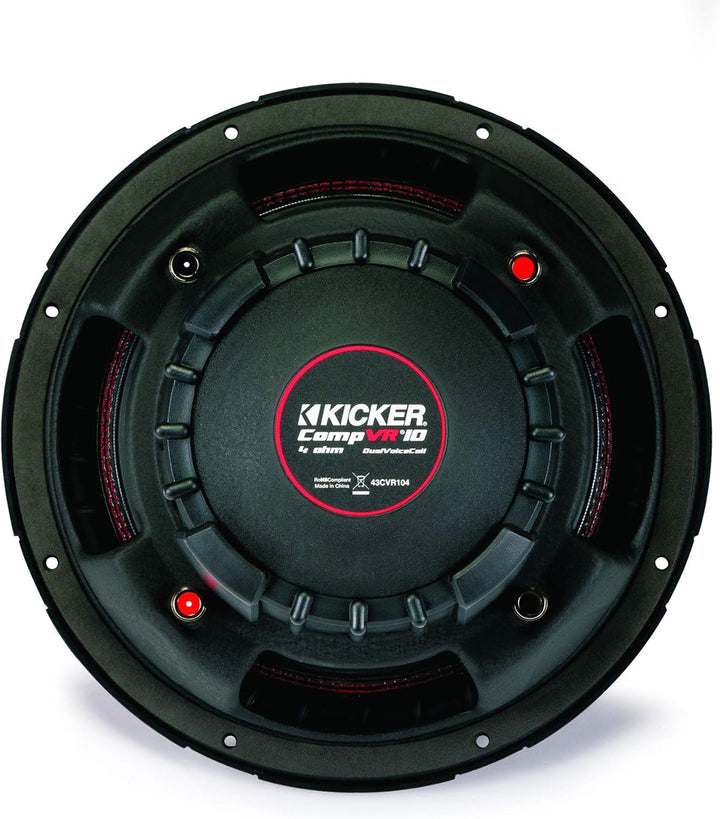 KICKER 43CVR104 10 Zoll Comp-VR Woofer Schwarz