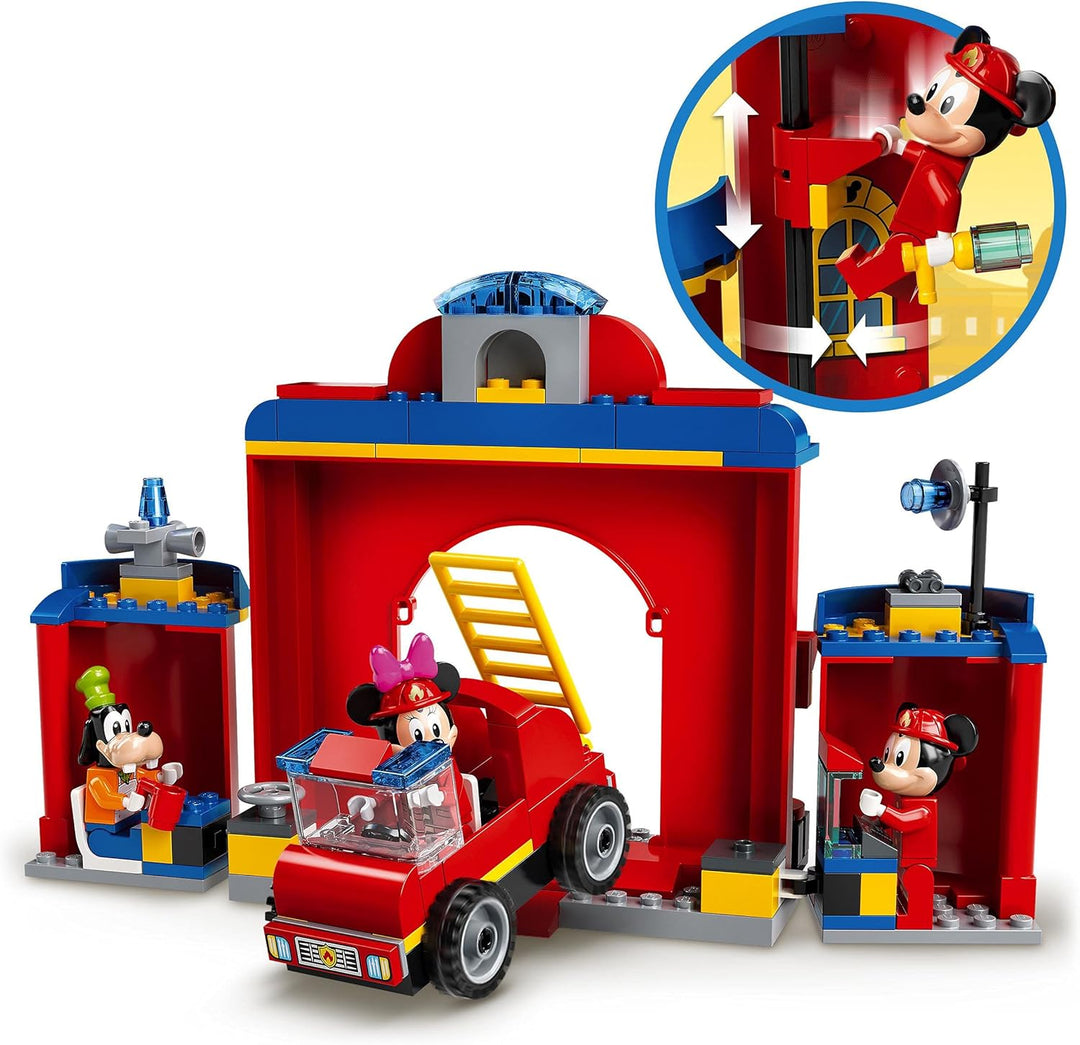 LEGO 10776 Mickey and Friends Mickys Feuerwehrstation und Feuerwehrauto Einzelbett