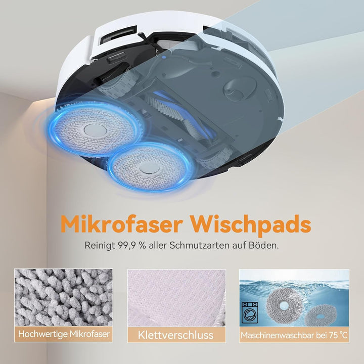 24 Stück Zubehör für Ecovacs Deebot T50 Pro Omni / T50 Omni / T50 Pro Omni Gen2 Saugroboter, 1 Haupt