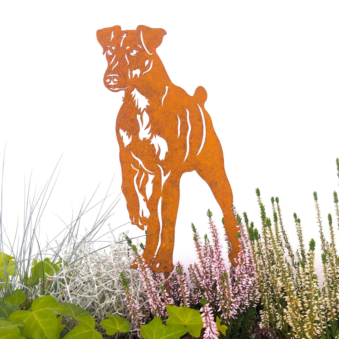 Terma Stahldesign Edelrost Hund Verschiedene Rassen, Handmade Germany, tolle gartendeko aus Rost-Met