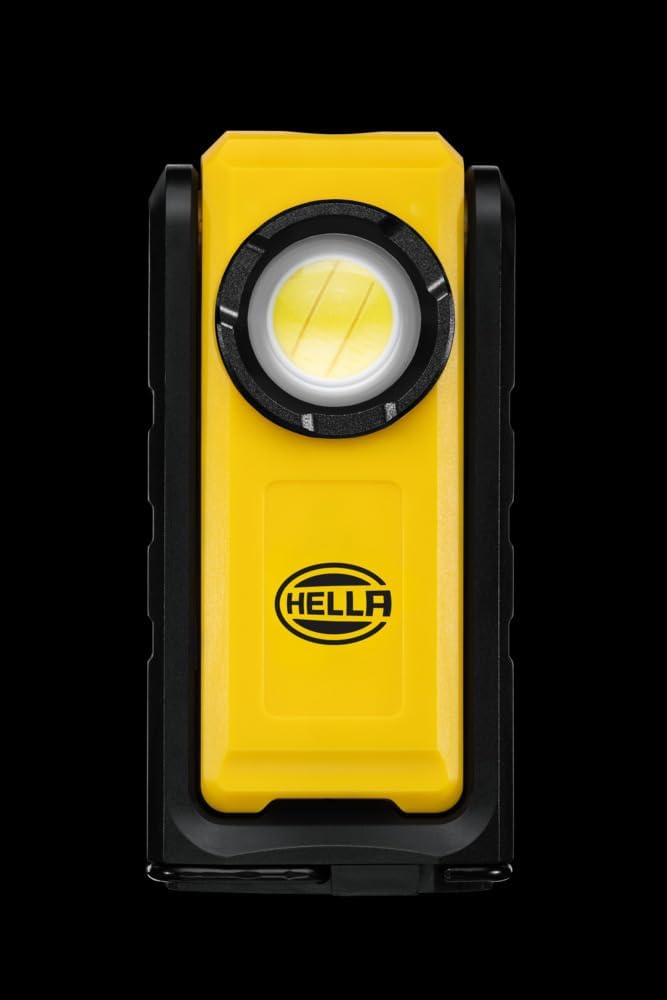 HELLA - LED-Handleuchte UP500 - 3.7V - mit Haken/mit Magnet - 2XM 359 002-201 USB-Taschenleuchte, US