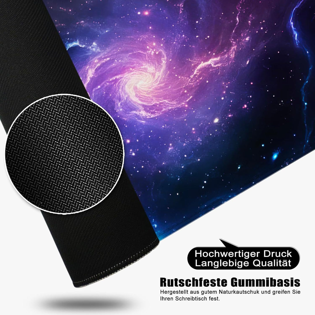 Mauspad Galaxie XL Gross Gaming Mauspad Lila Desk Pad Purple Mousepad Desk Mat Bürozubehör Schreibti