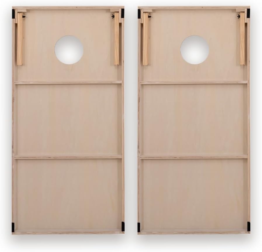 Uber Games - World Cornhole League - 120x60 cm Doppelbrett-Set & Tasche - Turnierqualität Board (4x2