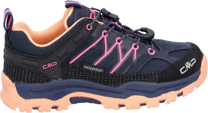 CMP Unisex Kinder Kids Rigel Low Trekking Shoes WpTrekking-Schuhe 29 EU Blau Orange Pink B Blue Sunr