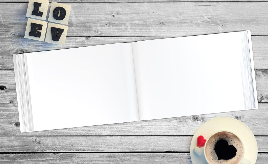 Gästebuch Hochzeit | 104 Seiten | Hardcover DIN-A4 - ohne Fragen blanko | Hochzeitsgästebuch Hochzei