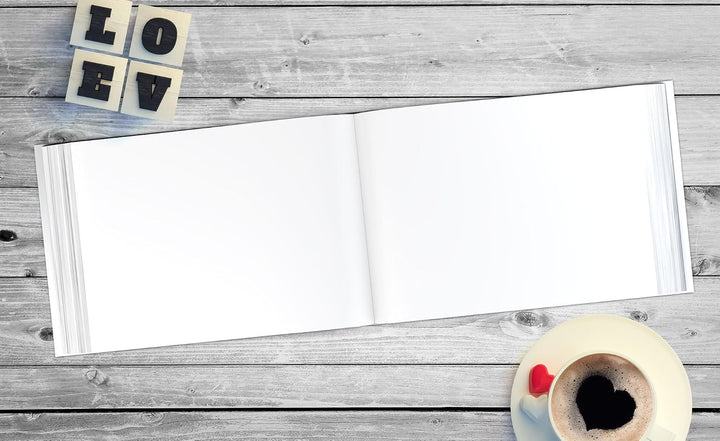 Gästebuch Hochzeit | 104 Seiten | Hardcover DIN-A4 - ohne Fragen blanko | Hochzeitsgästebuch Hochzei