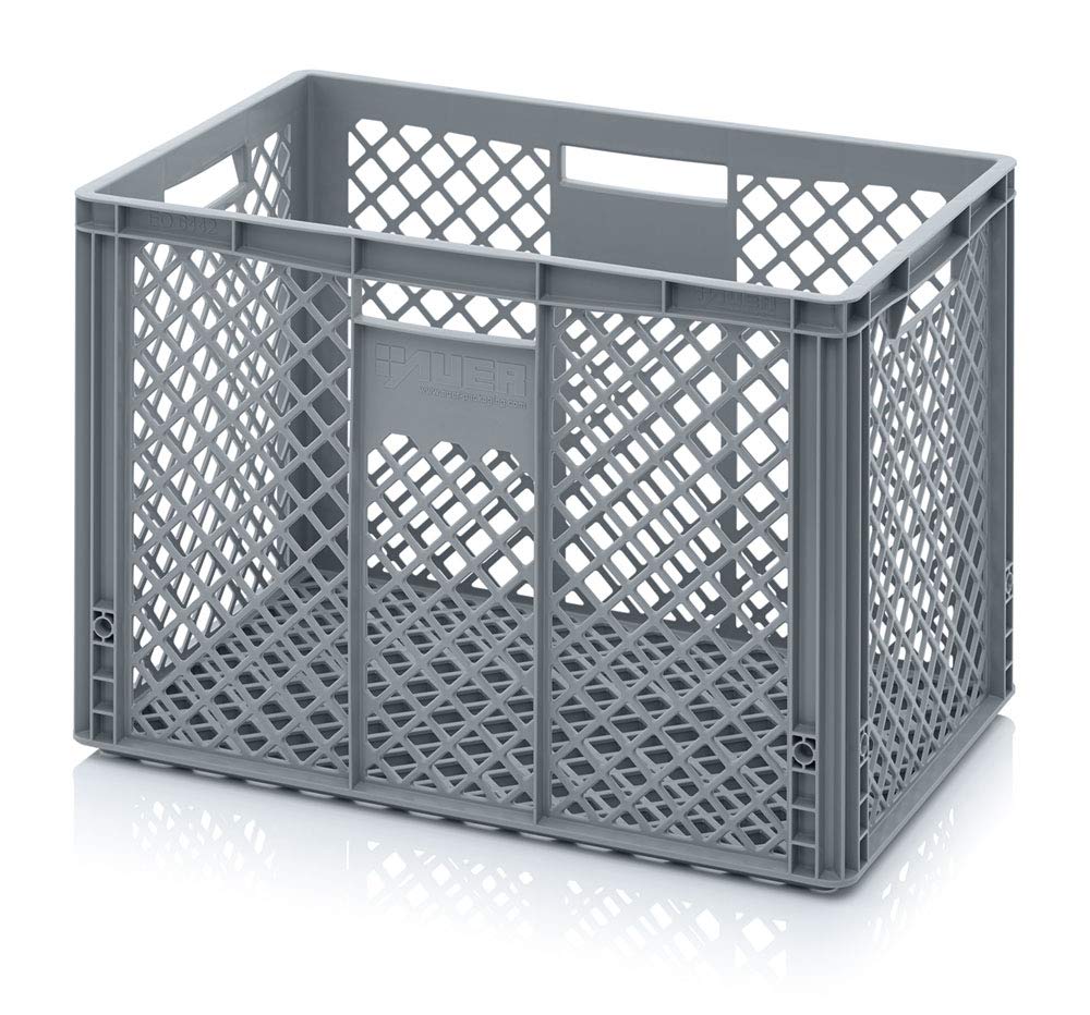 Auer Packaging Eurobehälter 60 x 40 x 42 durchbrochen, Bäckerkiste Gemüsekiste grosse Plastikbox Eur
