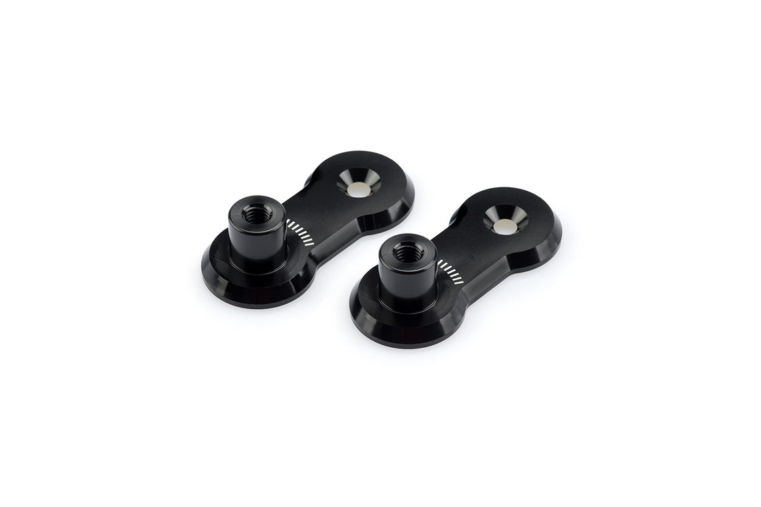 Puig 3839N 40mm Adjustierbares, Umplatzierungs- Fussrastenadapter Set Schwarz