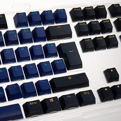 Ducky Keycaps de Layout Double-Shot - PBT Keycaps Set - Tastenkappen für Mechanische Tastatur Cherry