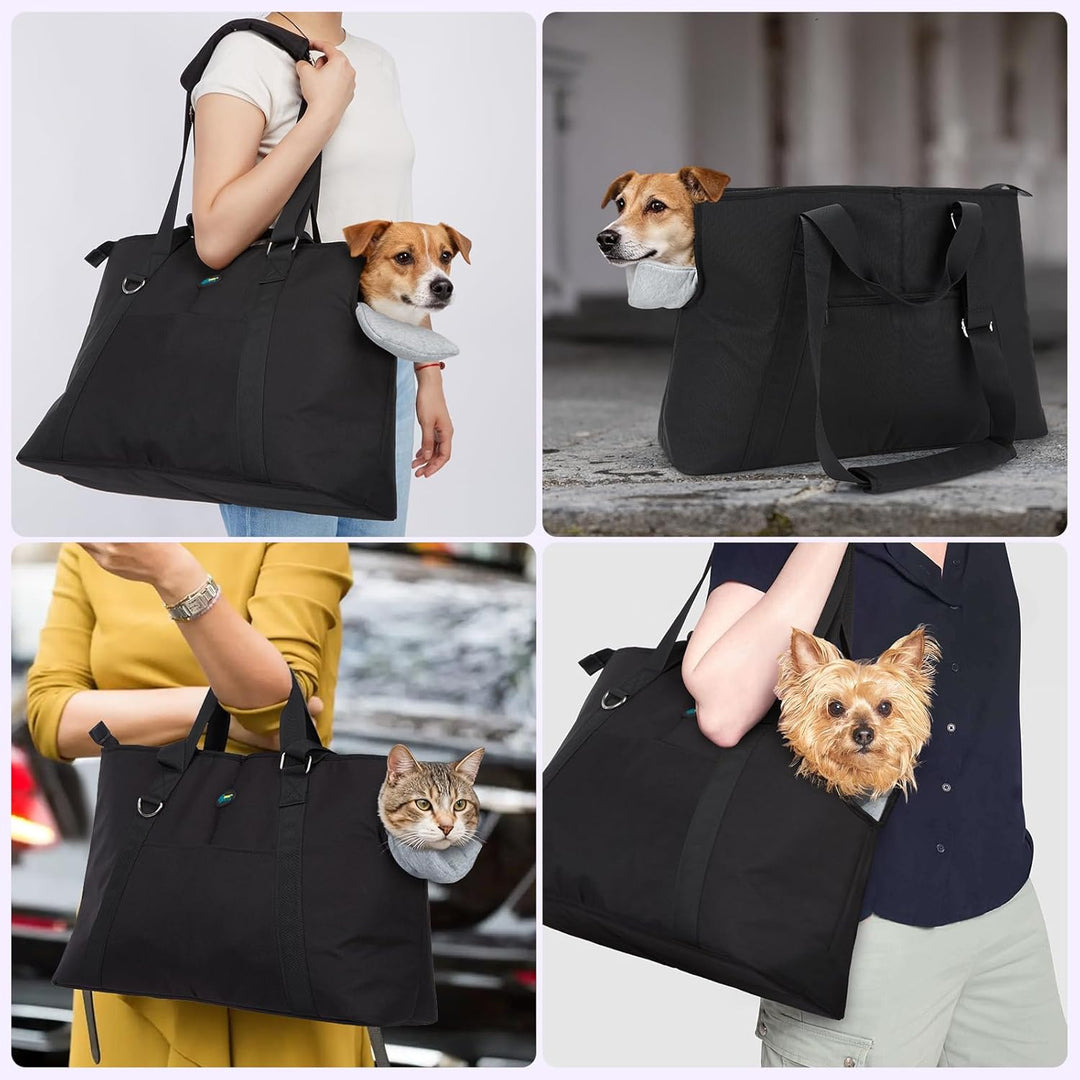 Ownpets Grosse Hundetragetasche, Träger mit Taschen für Mittelgrosse Welpen, Flugzeuggenehmigt, Pass