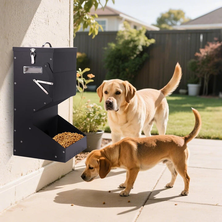 25lb Automatische Haustierfütterung für Hunde und Katzen Grosser Automatischer Hundefutterspender Wa