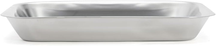 DE BUYER Auflaufform aus Edelstahl, ohne Griffe, 35 x 27 x 46 cm, 37 x 29.1 x 5.1 cm