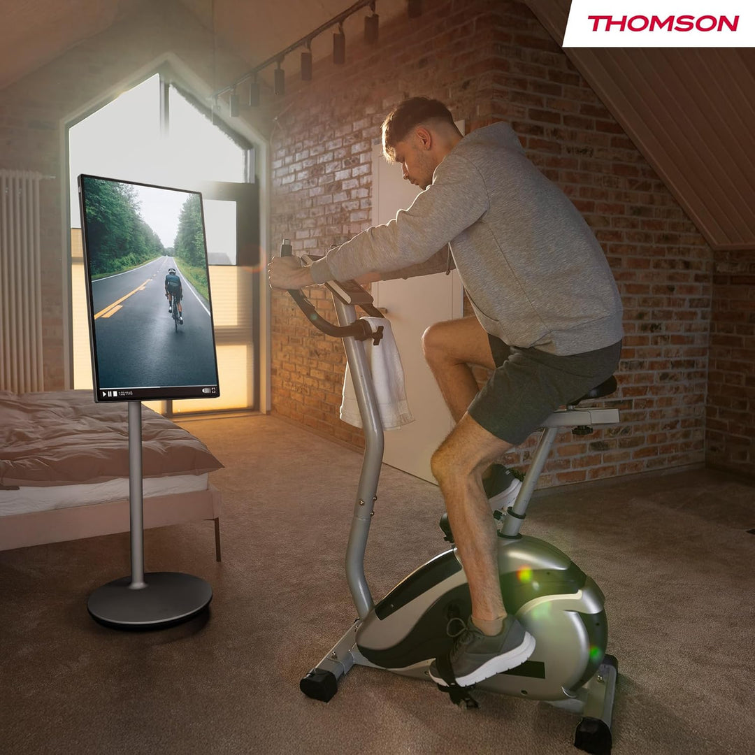 Thomson 32 Zoll (80 cm) Go Plus, 4K UHD (3840 x 2160), Tragbarer Android Fernseher, Sprachsteuerung,