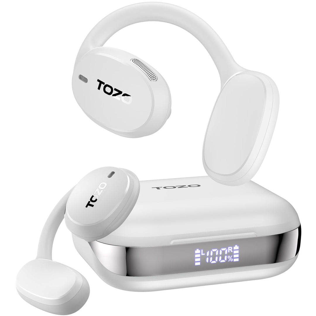 TOZO OpenEgo Open Ear Kopfhörer mit Ohrbügel Bluetooth Sport 80 Std. IPX5 | 16,2-mm Treiber für klar