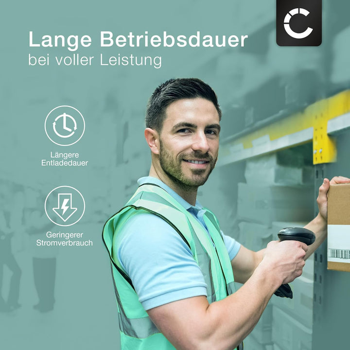CELLONIC, Barcode-Scanner Akku kompatibel mit Datalogic Skorpio X3, Skorpio X4 (5200mAh, 3.7V)