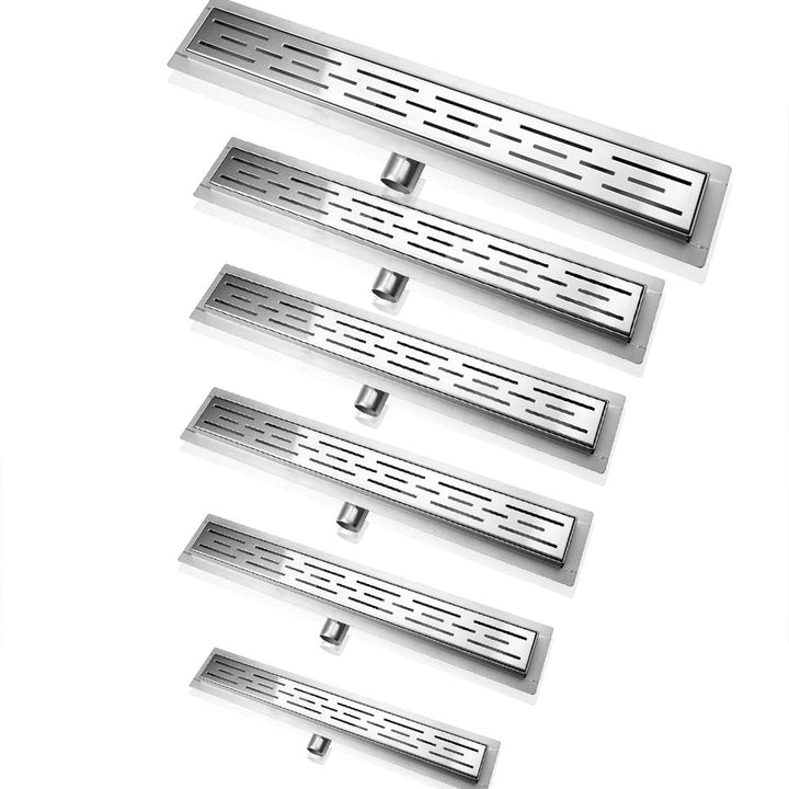 Duschrinne 100cm, Siphon mit Geruchsstop und Haarsieb Randablauf Befliesbar Edelstahl Ablaufrinne, B