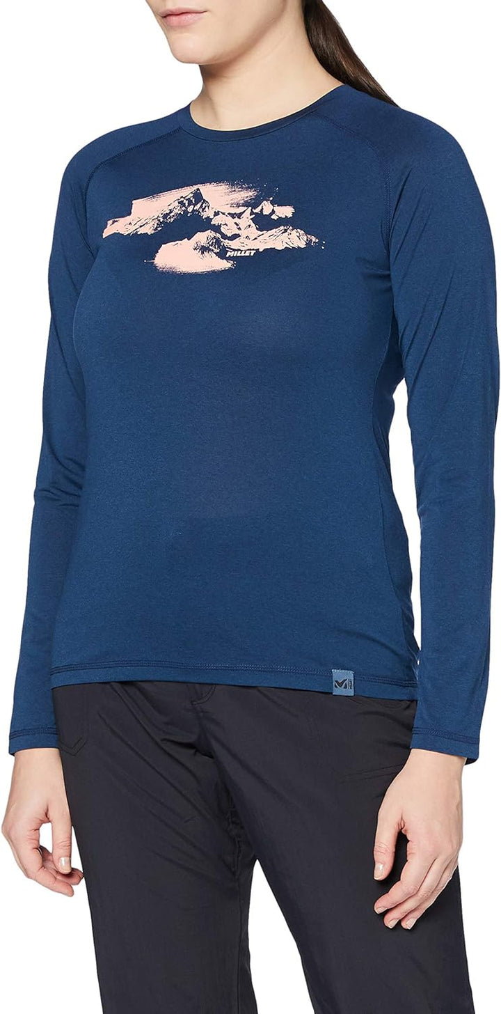 MILLET Damen Sneak Peak Ts Ls W T-Shirt M Orion Blue, M Orion Blue