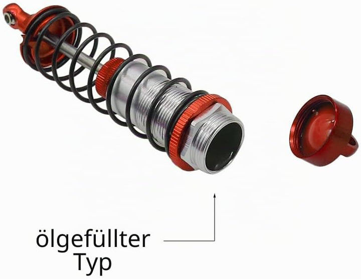 RCAWD RC ARRMA Shock Set Auto Stossdämpfer vorn &amp; hinten montiert Vollmetalldämpfer für Arrma 1/10 G